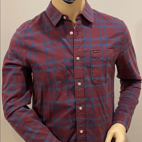 Volcom Men’s Long Sleeve Button Down Size medium - Picture 1 of 10